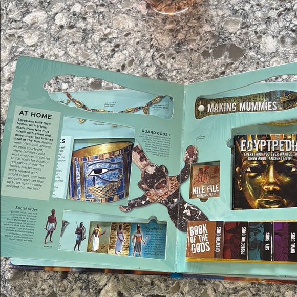 DK Egyptorium Book with Gold Cover - Picture 10 of 16